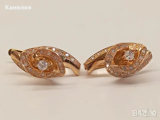 Руско злато , снимка 2 - Обеци - 50231307