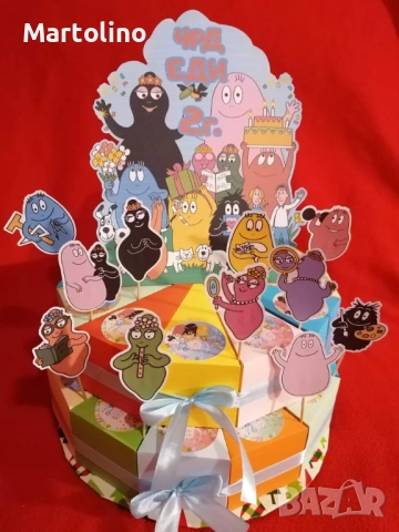 Картонена торта Принцеси, снимка 2 - Други - 53015106