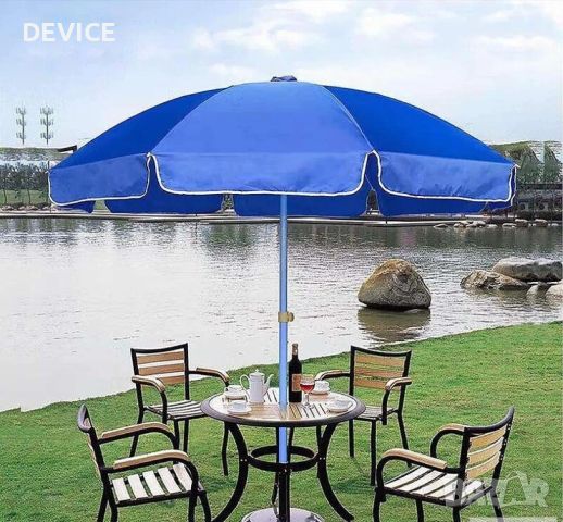 Градински чадър , снимка 2 - Градински мебели, декорация  - 46324878