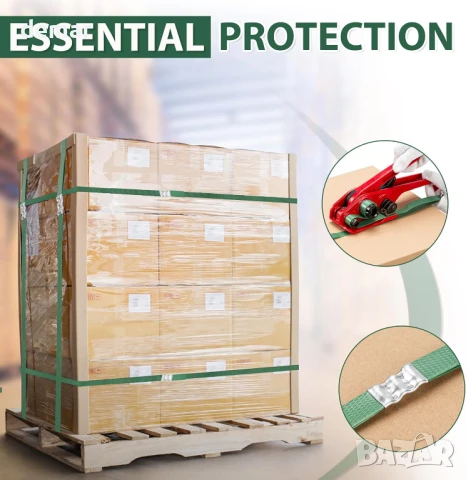 Комплект за обвързване на палети, 16 мм x 260 м руло с лента за палети, снимка 5 - Други инструменти - 50947901