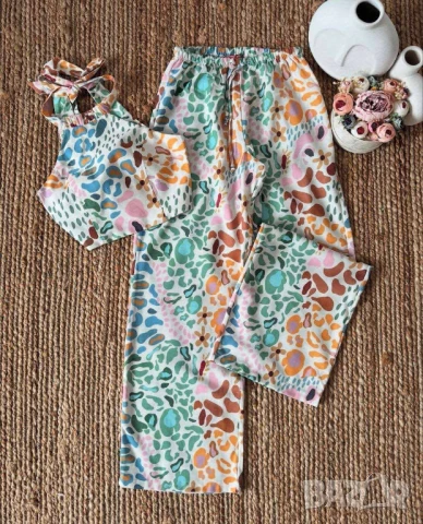 Комплект от две части лен  