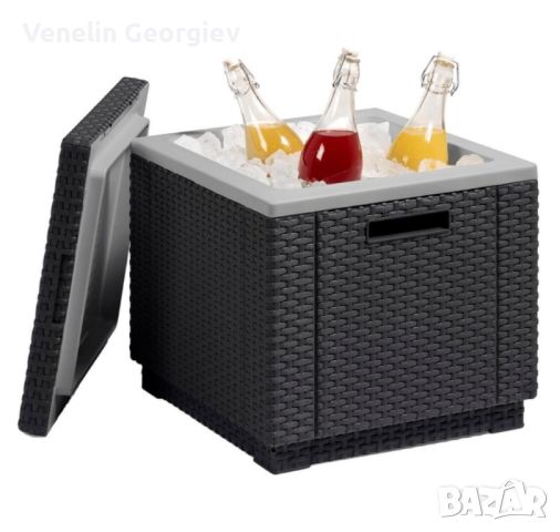 Охладителна табуретка Allibert Ice Cube 40л, снимка 11 - Други стоки за дома - 46359855