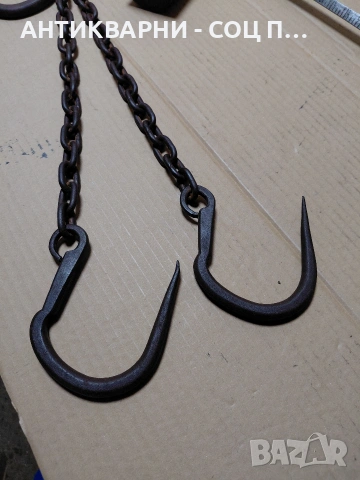 Соц Стар Български Животински Кантар До 75кг. НОМЕР 156., снимка 4 - Антикварни и старинни предмети - 54168559