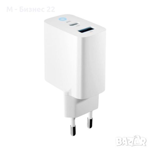 Зарядно TC-06-33AC GaN PD QC 1xUSB-C  1xUSB 33W, бяло - Forever, снимка 4 - Друга електроника - 45401390