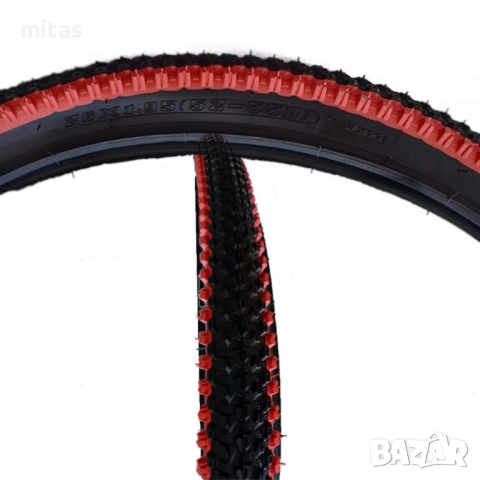 Външна гума за велосипед JURNEU (26 х 1.95) Цветни ивици, снимка 6 - Части за велосипеди - 21819930