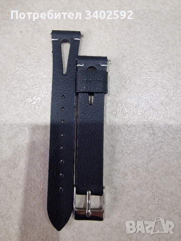 Кожена каишка 18мм, снимка 2 - Каишки за часовници - 51922958