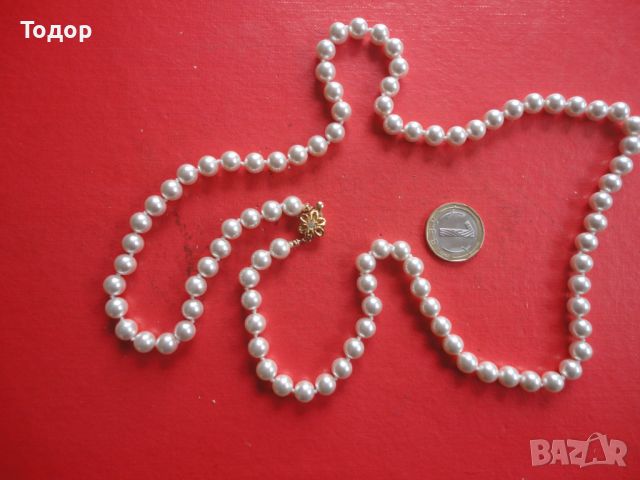 Колие гердан  с перли 1, снимка 1 - Колиета, медальони, синджири - 45131591