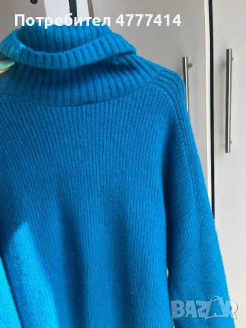 Син пуловер/С размер/15 евро, снимка 2 - Блузи с дълъг ръкав и пуловери - 53973589