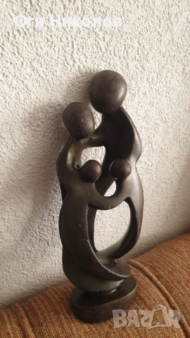 Масивна каменна пластика "Семейство", снимка 2 - Антикварни и старинни предмети - 52108624