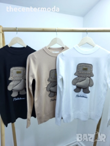 Дамски пуловер в три цвята , снимка 4 - Блузи с дълъг ръкав и пуловери - 52419784