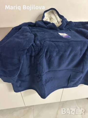 🧣 Дебело зимно одеяло с ръкави и качулка TOP QUALITY HOME SWEET, снимка 10 - Други стоки за дома - 52251225