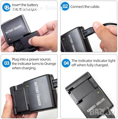 Ново NP-FW50 зарядно за Sony A6400 A6000 A5100 A7 A7II ZV-E10 батерии, снимка 6 - Батерии, зарядни - 53696238