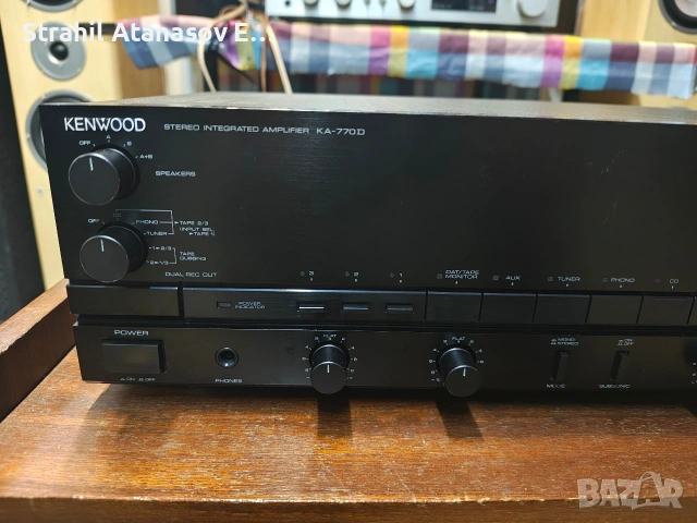 Kenwood KA-770 D Стерео Усилвател, снимка 4 - Ресийвъри, усилватели, смесителни пултове - 53517195