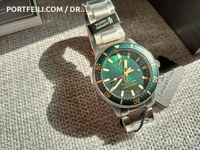 Orient Star Diver RE-AU0307E, зелен със "старо злато", 200м ISO сертифициран, снимка 3 - Мъжки - 45463894