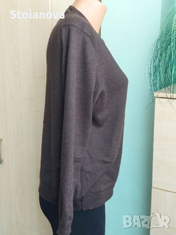 кафяв пуловер, снимка 3 - Блузи с дълъг ръкав и пуловери - 46054226