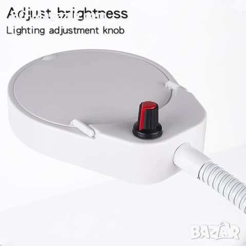 Професионална голяма увеличителна настолна лупа с щипка LED осветление за четене гоблени бродиране, снимка 8 - Други инструменти - 50920943