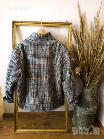 Дамска карирана риза-яке овършърт, снимка 2 - Якета - 53212929