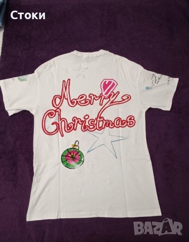 Дамска коледна тениска , снимка 2 - Тениски - 51851164