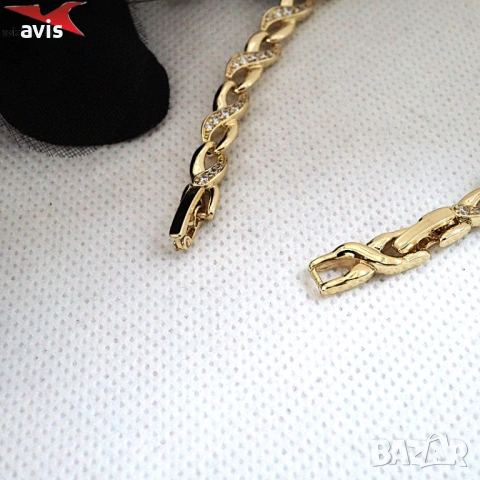 Гривна с 14К златно покритие 234859, снимка 3 - Гривни - 53617026