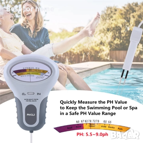 Цифров тестер за качеството на водата за басейн, спа център и др., снимка 2 - Други инструменти - 51901347