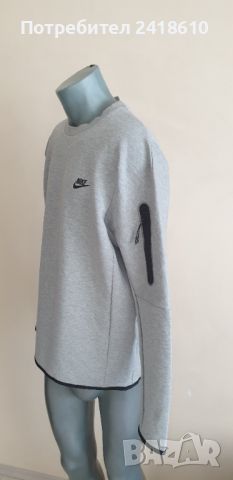 Nike Tech Mens Size L НОВО! ОРИГИНАЛ! Мъжка Блуза Суичер!, снимка 3 - Спортни дрехи, екипи - 45252140