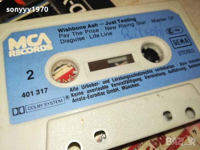 WISHBONE ASH-ORIGINAL TAPE 2108252011, снимка 10 - Аудио касети - 51446410
