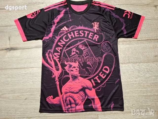 Флуоресцентна футболна фланелка на Манчестър Юнайтед!Специално издание Дявол!, снимка 3 - Футбол - 52147830