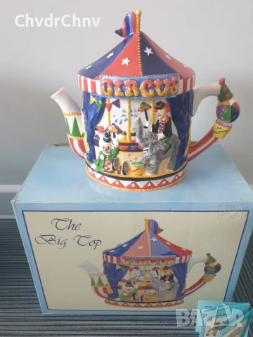 2бр Leonardo Collection чайник 23см/ЛЕОНАРДО колекционерски английски порцеланови чайници, снимка 5 - Колекции - 46599104