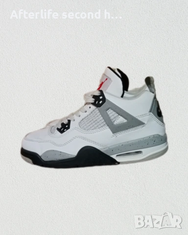 Jordan 4 Retro White Cement, снимка 3 - Маратонки - 54079383