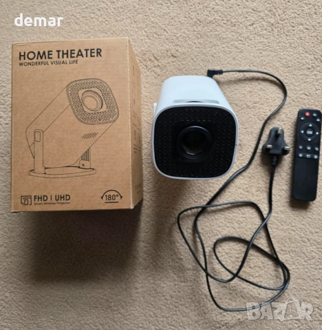 Преносим мини проектор, WIFI 6 и Bluetooth, 4K 1080P, автофокус, снимка 8 - Плейъри, домашно кино, прожектори - 54014895