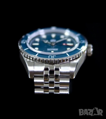 San martin automatic diver 200м, сапфир, фул сет, бартер, снимка 2 - Мъжки - 53817514