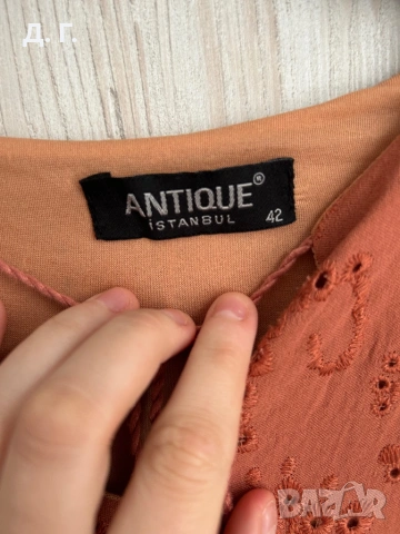 Дълга дамска рокля с бродерия, снимка 2 - Рокли - 54121452