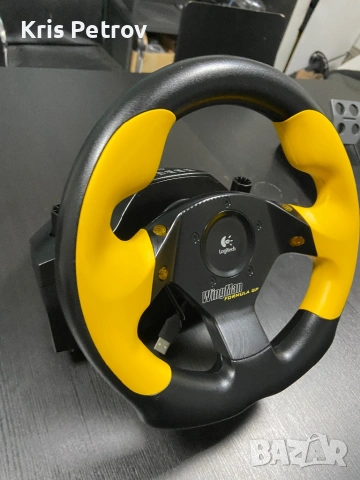 Волан С Педали Logitech Wingman Formula  GP, снимка 4 - Джойстици и геймпадове - 53495473