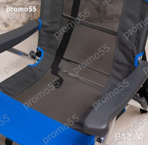 Сгъваем Ултралек Стол с 5 Позиции Тип Раница за Плаж, Къмпинг, Риболов, снимка 5 - Къмпинг мебели - 51652035