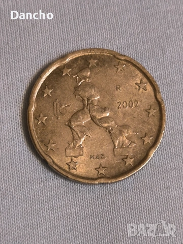 Монета 20 евро цента 