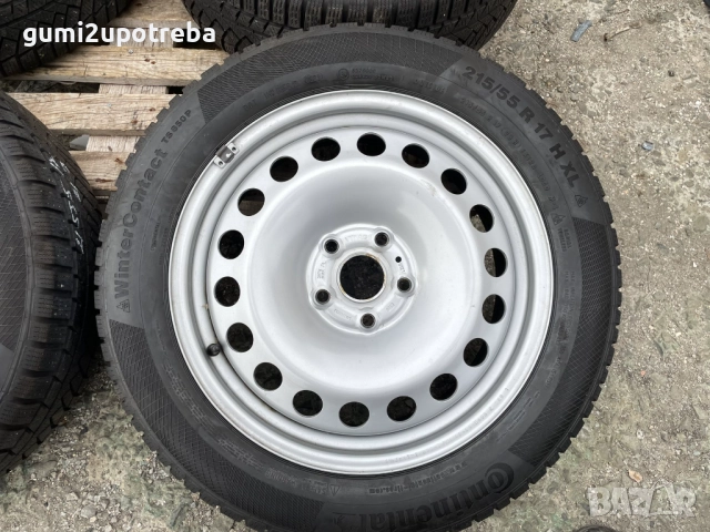 17 Джанти 5х112 Volkswagen Caddy Ford 6,5J et49 Continental 215/55/17, снимка 2 - Гуми и джанти - 52067858