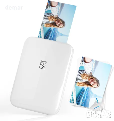 HPRT MT53 Instant Photo Printer - 2x3'' цветен Bluetooth принтер, мини преносим безжичен принтер, снимка 1 - Принтери, копири, скенери - 47745698