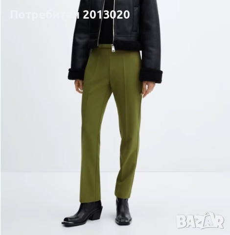 Елегантен панталон с права кройка Mango, снимка 3 - Панталони - 52523346