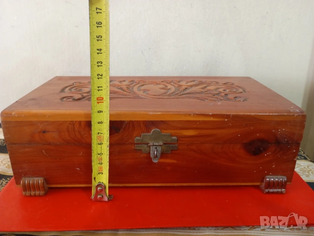 Винтидж дървена кутия за цигари, снимка 2 - Други ценни предмети - 54215507