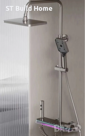 Луксозен Пиано Душ с Амбиентно Осветление, снимка 4 - Душове - 51646123