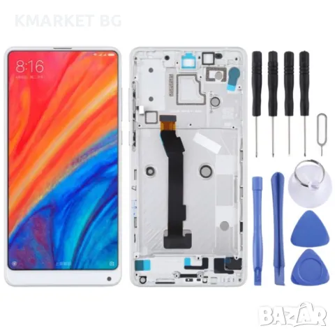 LCD Дисплей и Тъчскрийн с рамка за Xiaomi MI Mix 2S, снимка 2 - Резервни части за телефони - 47714845