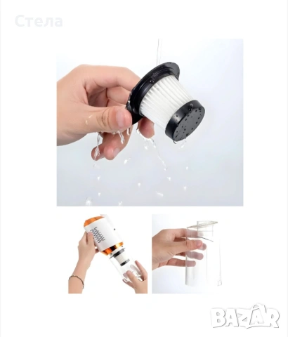 Безжична вертикална преносима прахосмукачка, снимка 6 - Прахосмукачки - 53837538