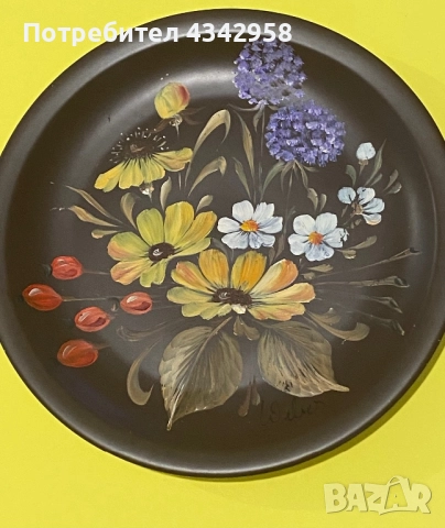 Winterling.1945-1950 г. Чиния с рисунок за стена.