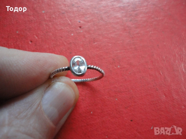 Уникален сребърен пръстен с камък, снимка 2 - Пръстени - 54080314