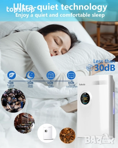 Нов влагоуловител, Влагоабсорбатор Tekola за 550 кв. фута влагоабсорбатор с висока влажност..., снимка 5 - Влагоабсорбатори и влагоуловители - 52725150