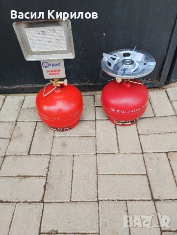 Газова бутилка 5 литра с котлон и печка , снимка 2 - Печки, фурни - 52493019