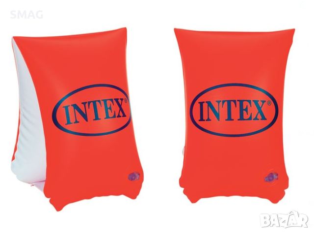 Червени надуваеми плавници ръкавели (6-12 години 30-60 кг) - INTEX, снимка 1 - Надуваеми играчки - 46239266