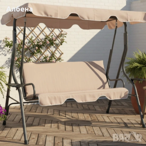 Градинска люлка с поставки за чаши , снимка 7 - Градински мебели, декорация  - 53867923