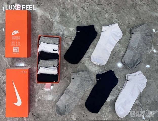 Balenciaga 🔹 Nike 🔹 Louis Vuitton 🔹 Balenciaga 🔹 6бр в Кутия , снимка 2 - Мъжки чорапи - 53831120