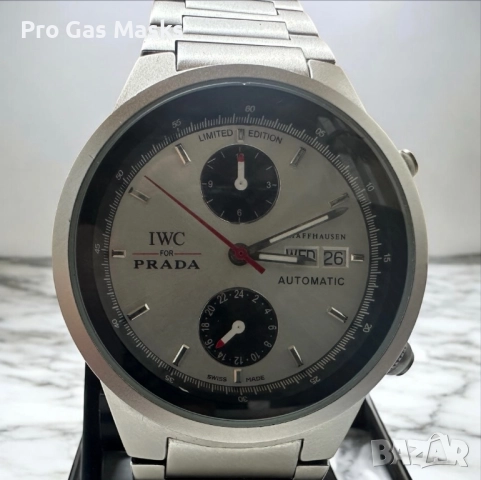 Автоматичен Часовник IWC Prada Оригинал Хронограф, снимка 3 - Мъжки - 52559795